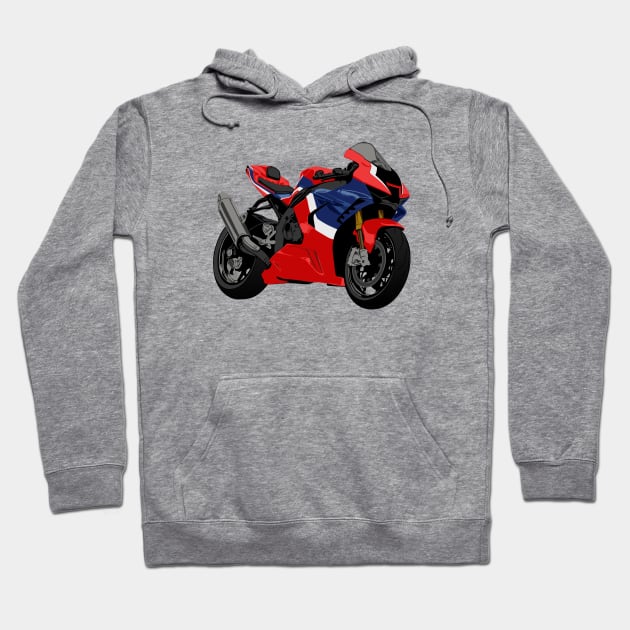 CBR1000RR Bike Illustration Hoodie by KAM Std